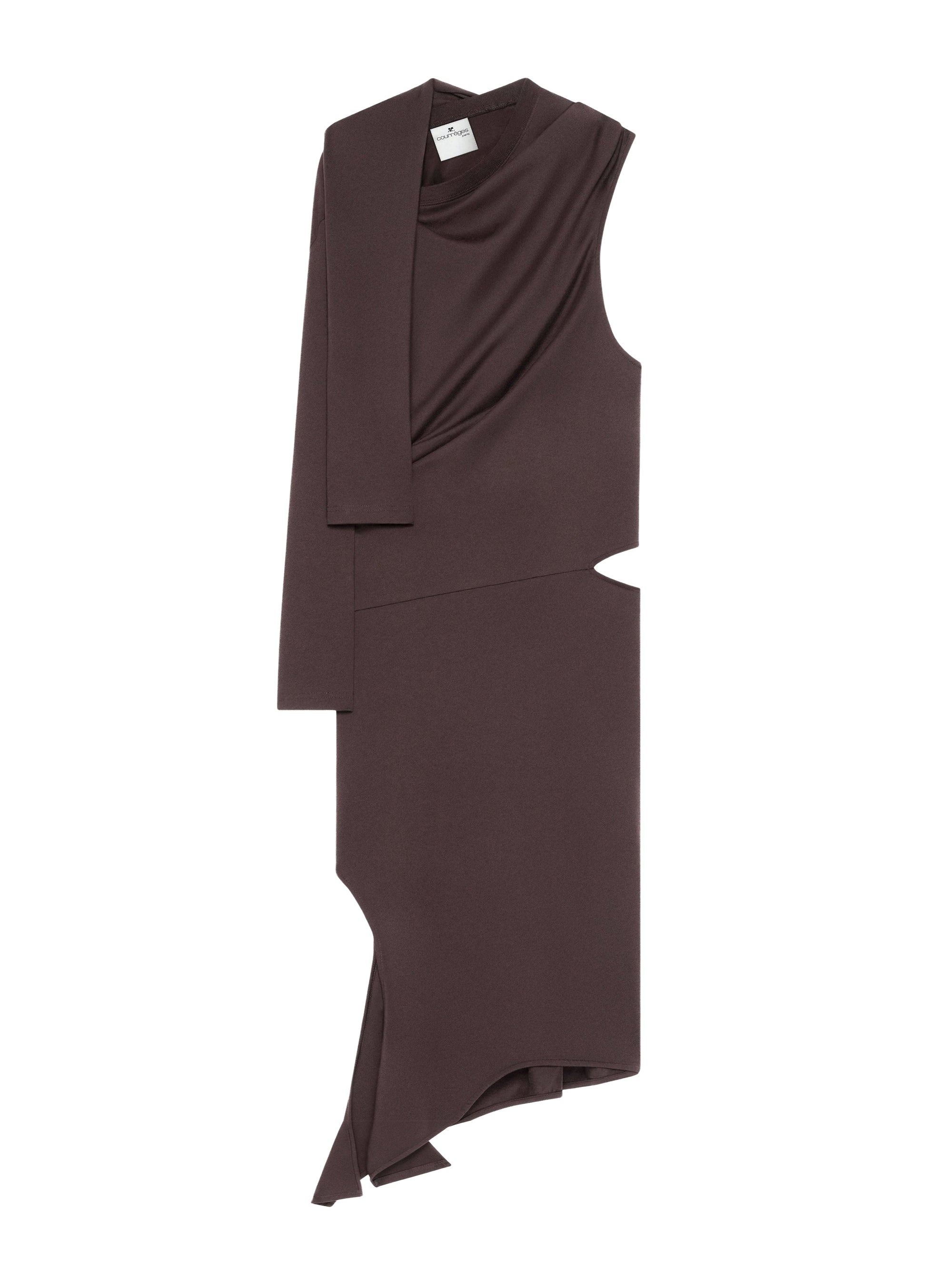 Off shoulder Dress - Chocolate
