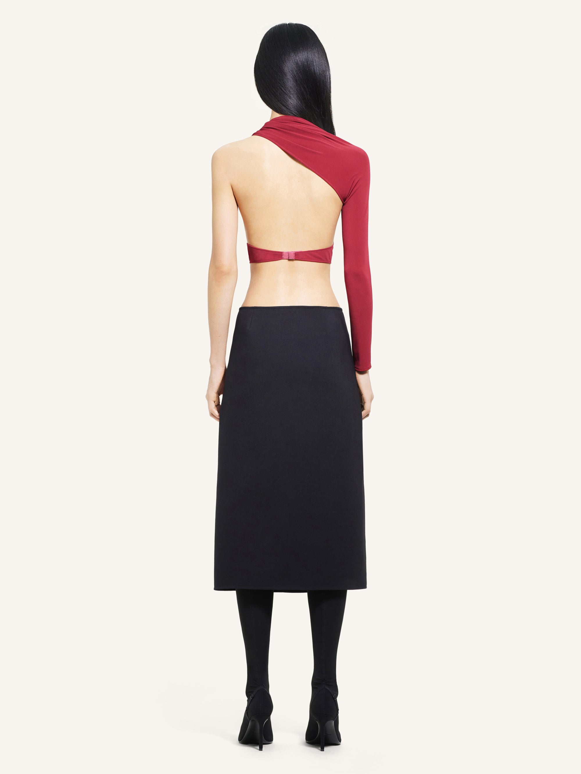 Slash crop Top - Grenat