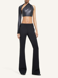 Slash crop Top - Black