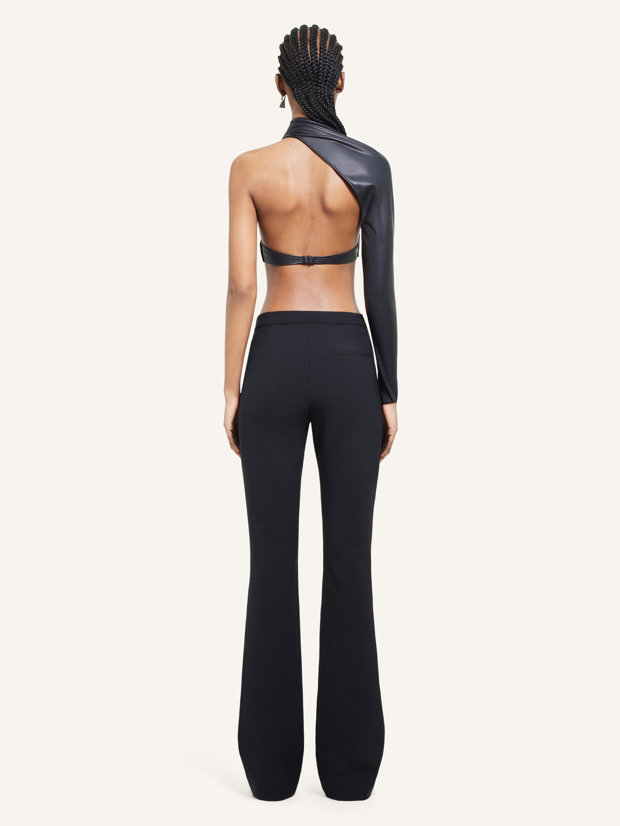Slash crop Top - Black