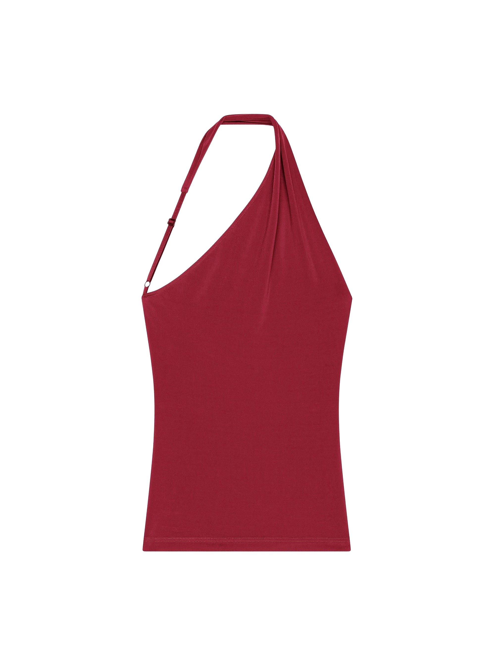 Slash asymmetrical Top - Grenat
