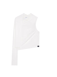 Asymetrique off shoulder t Shirt - Heritage White