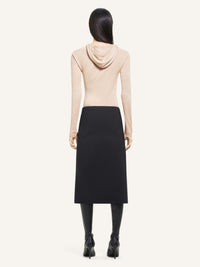 Light knit wool Hoodie - Dune