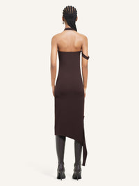 UnDressed light knit Dress - Chocolate