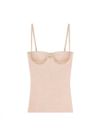Lingerie interlock Top - Noisette