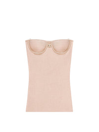 Lingerie interlock Top - Brown