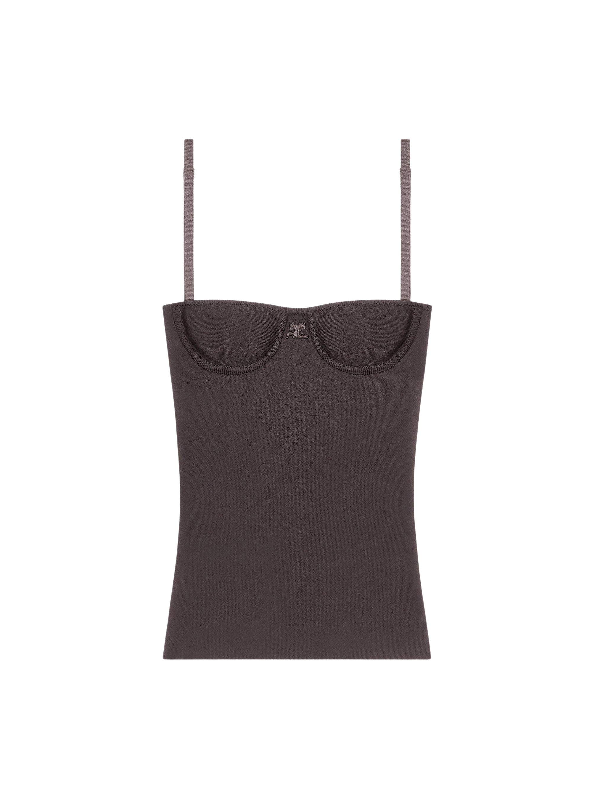 Lingerie interlock Top - Chocolate