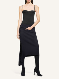 Interlock lingerie tank Top - Black