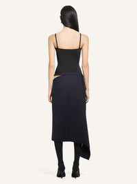 Interlock lingerie tank Top - Black