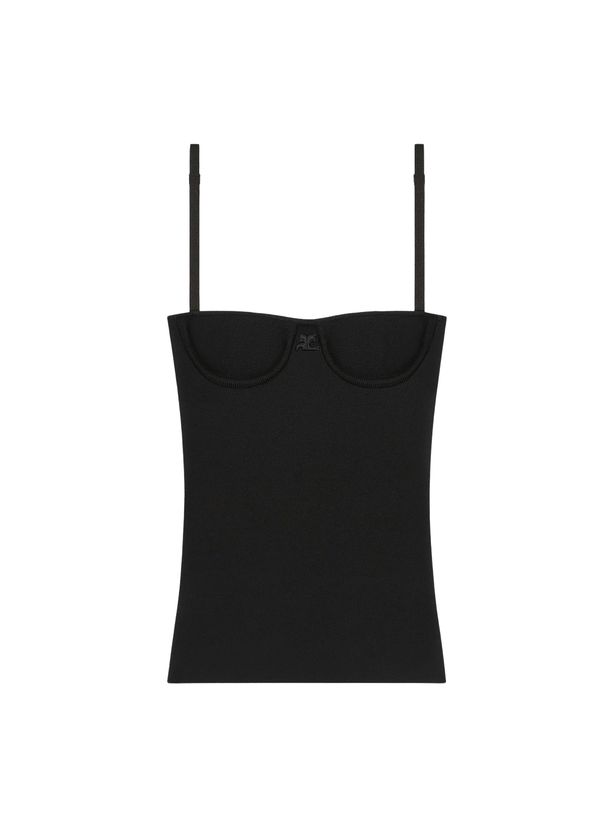 Lingerie interlock Top - Black