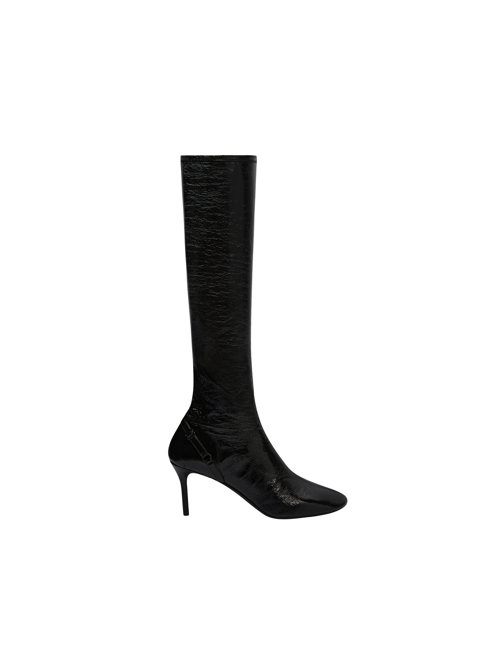 Oblique vinyl Boots - Black