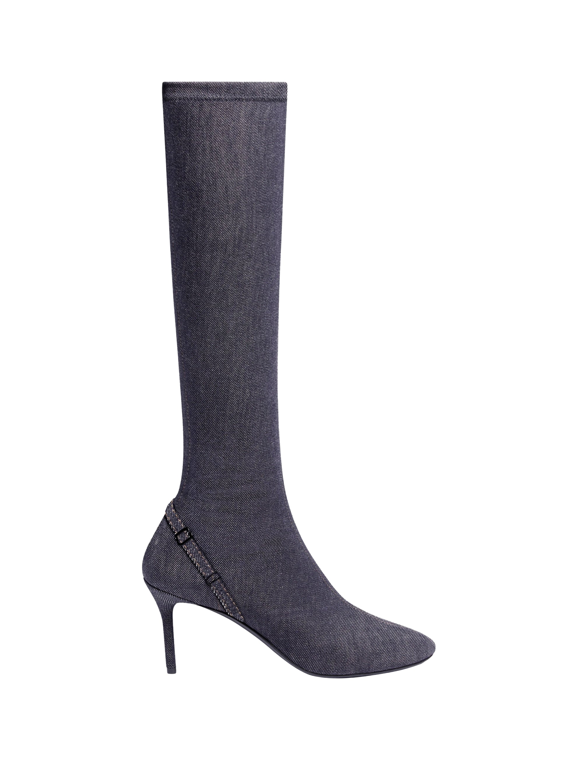 Oblique denim Boots - Dark Heather Grey