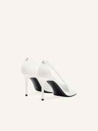 Oblique leather Stilettos - Heritage White