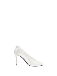 Oblique leather Stilettos - Heritage White