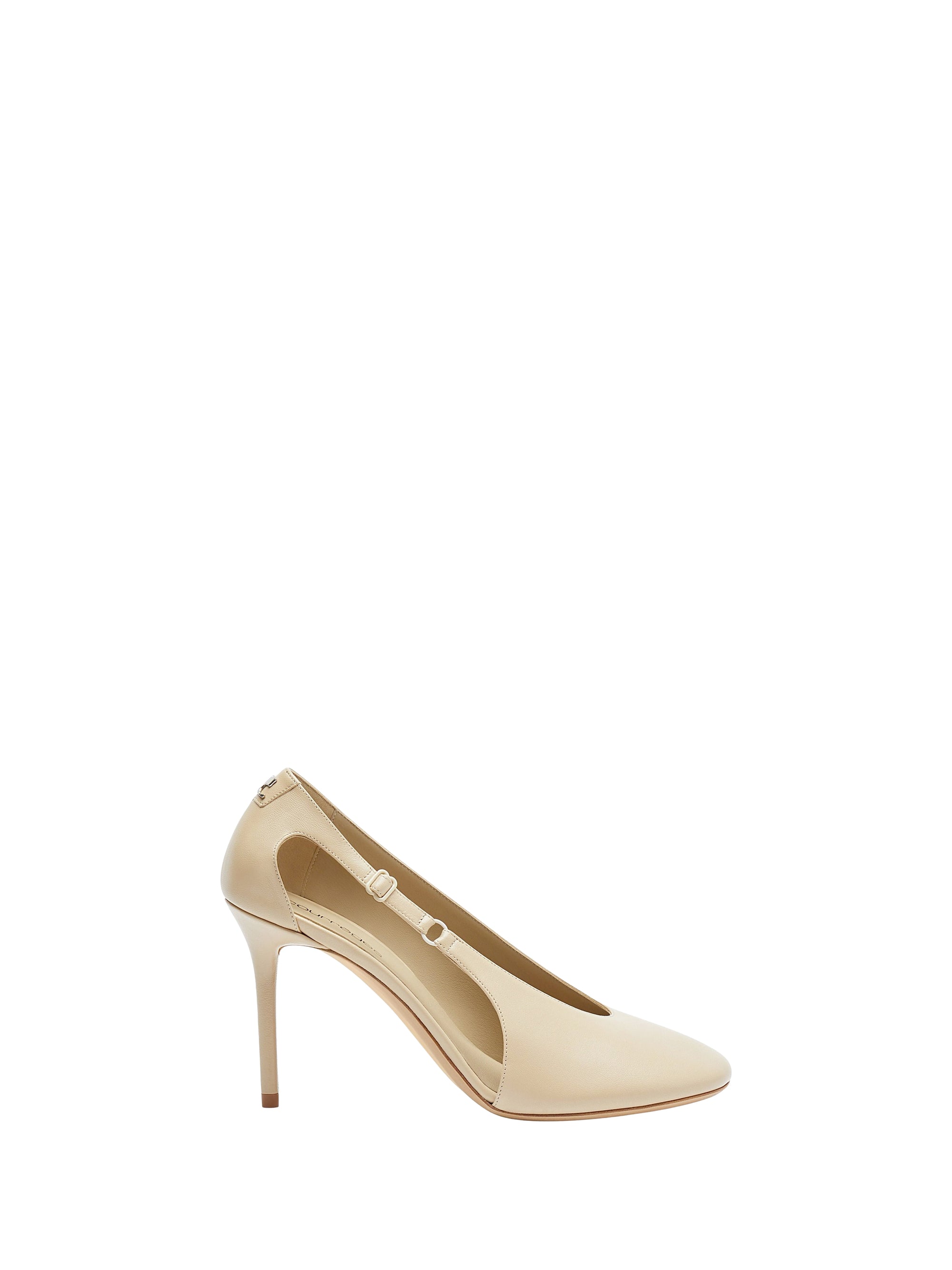 Oblique leather Stilettos - Sand