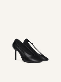 Oblique leather Stilettos - Black