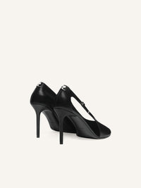 Oblique leather Stilettos - Black