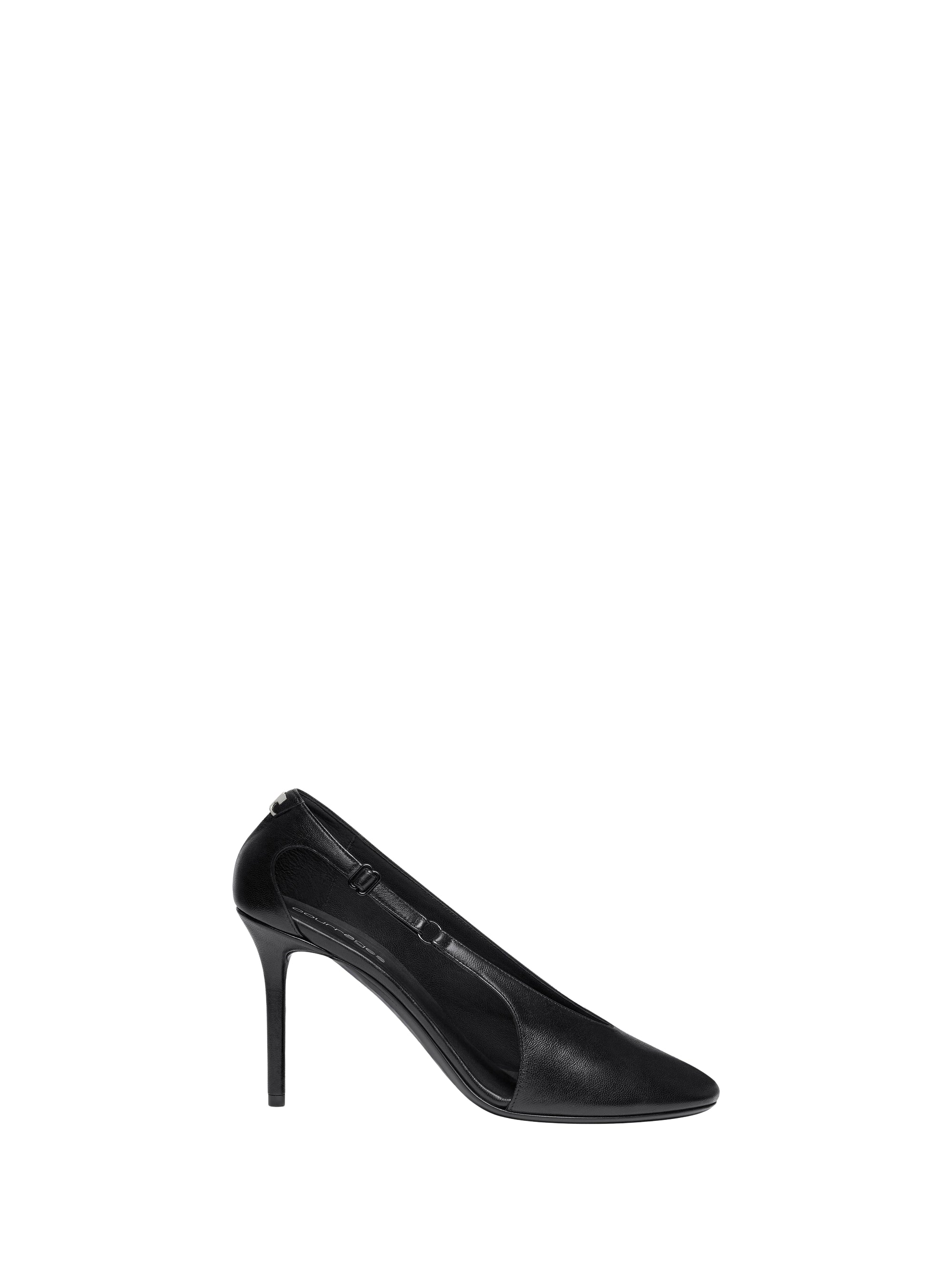 Oblique leather Stilettos - Black