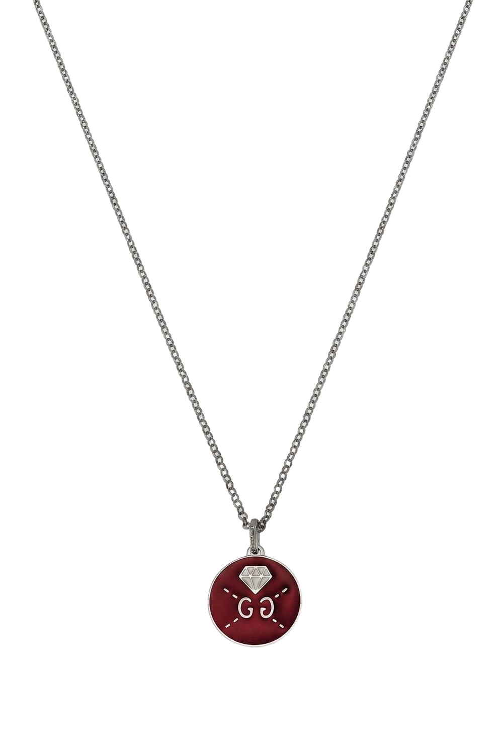 Diam 45/50 red & white Necklace - Red & White