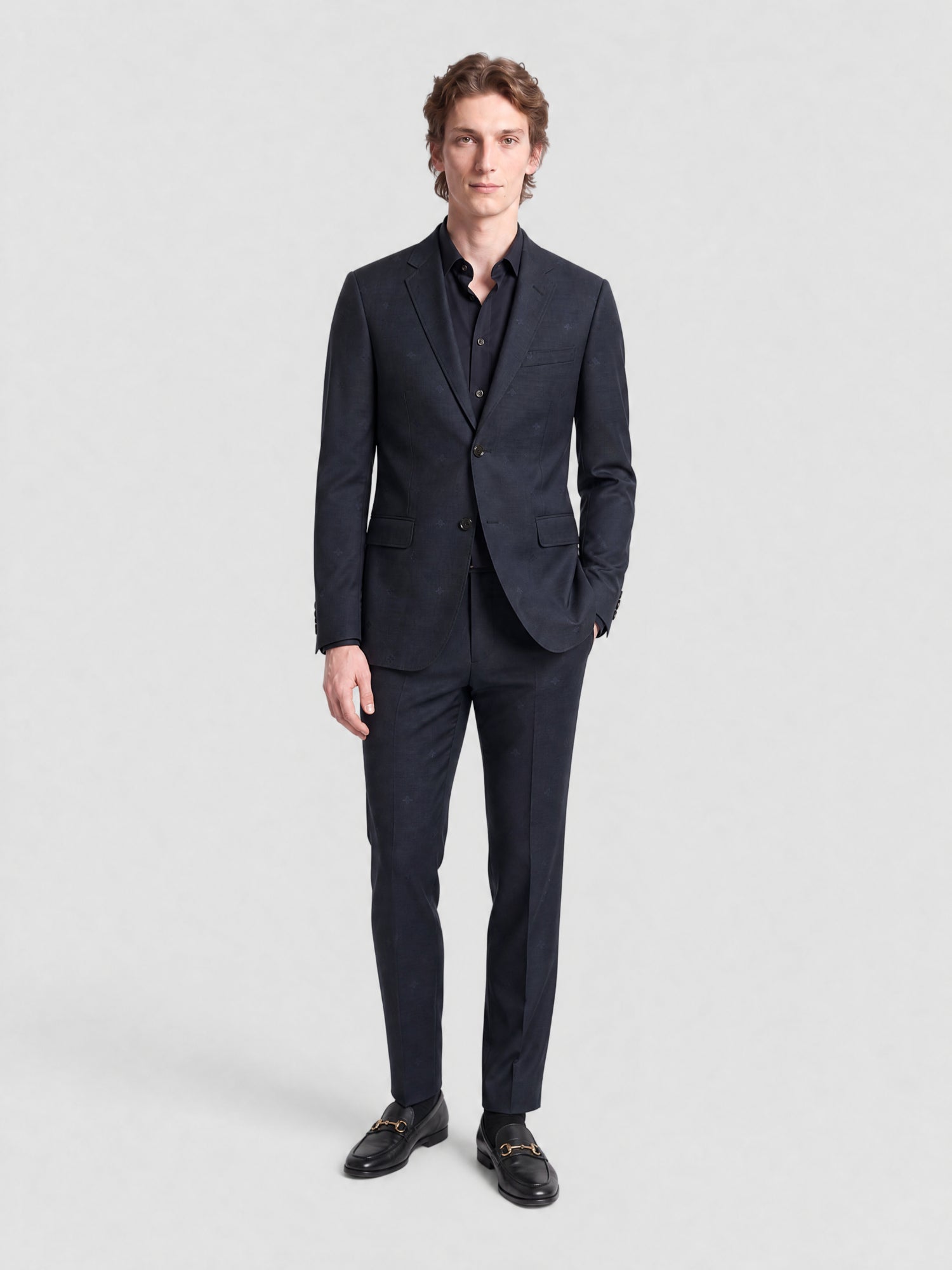Formal Monaco Bee Ga ink Suit - Ink