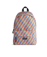 Explorer Backpack - Beige & Red & Blue