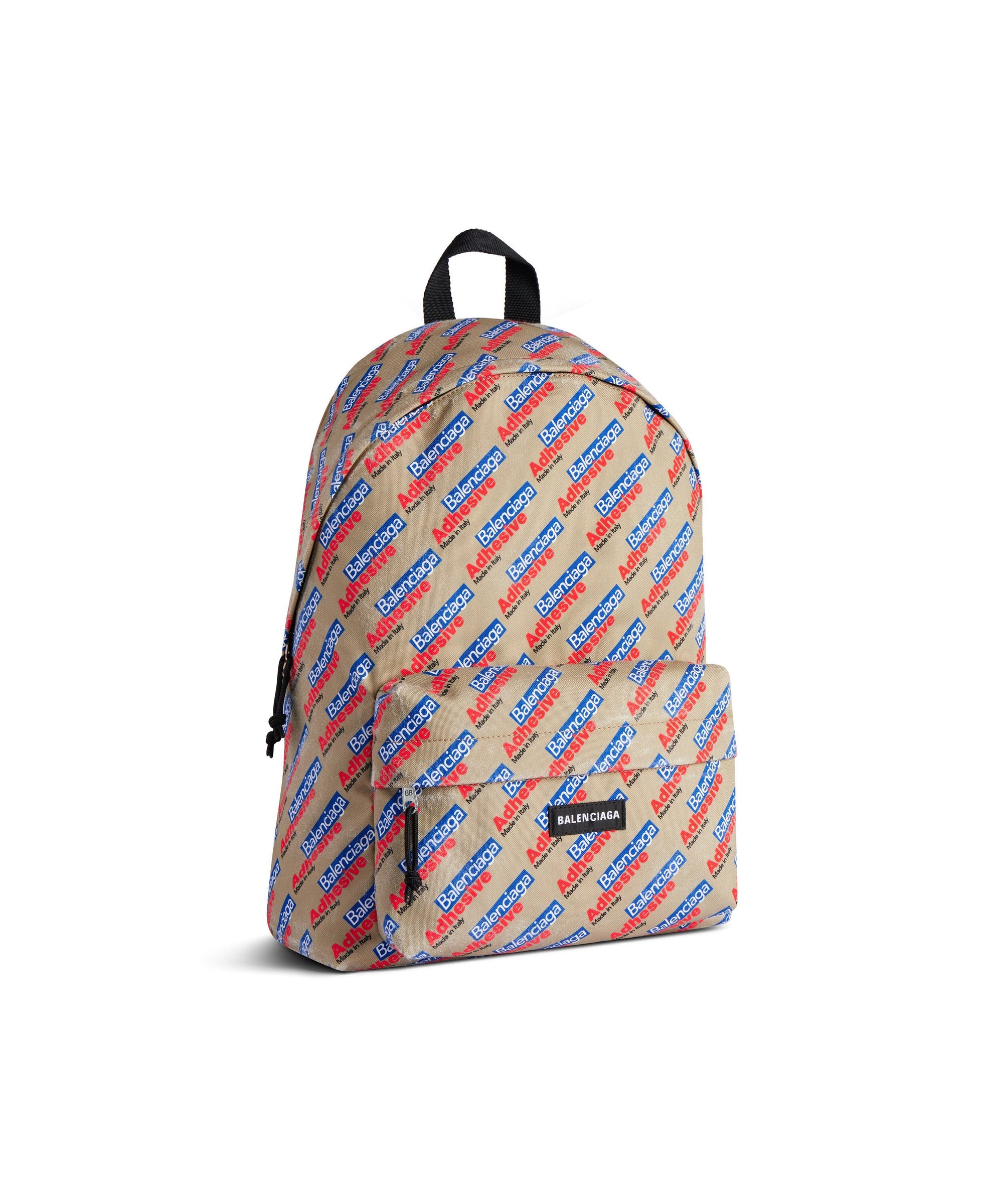 Explorer Backpack - Beige & Red & Blue