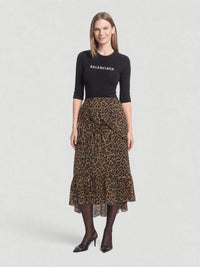 Leopard Athletic beige & black Top Dress - Beige & Black