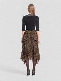 Leopard Athletic beige & black Top Dress - Beige & Black