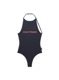 Techno mat jersey lingerie Bodysuit - Black