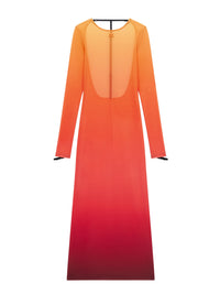 Lingerie 2nd skin Long Dress - Orange
