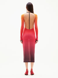 Lingerie 2nd skin Long Dress - Orange