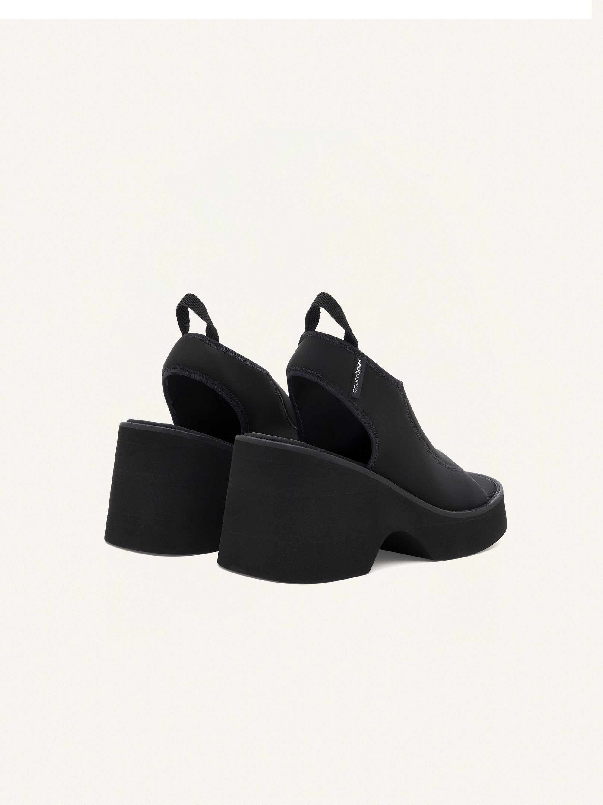 Wave platform Sandals - Black