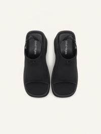 Wave platform Sandals - Black