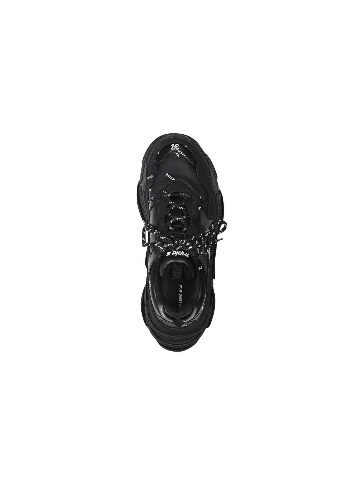 Triple S Allover Logo black Sneakers - Black