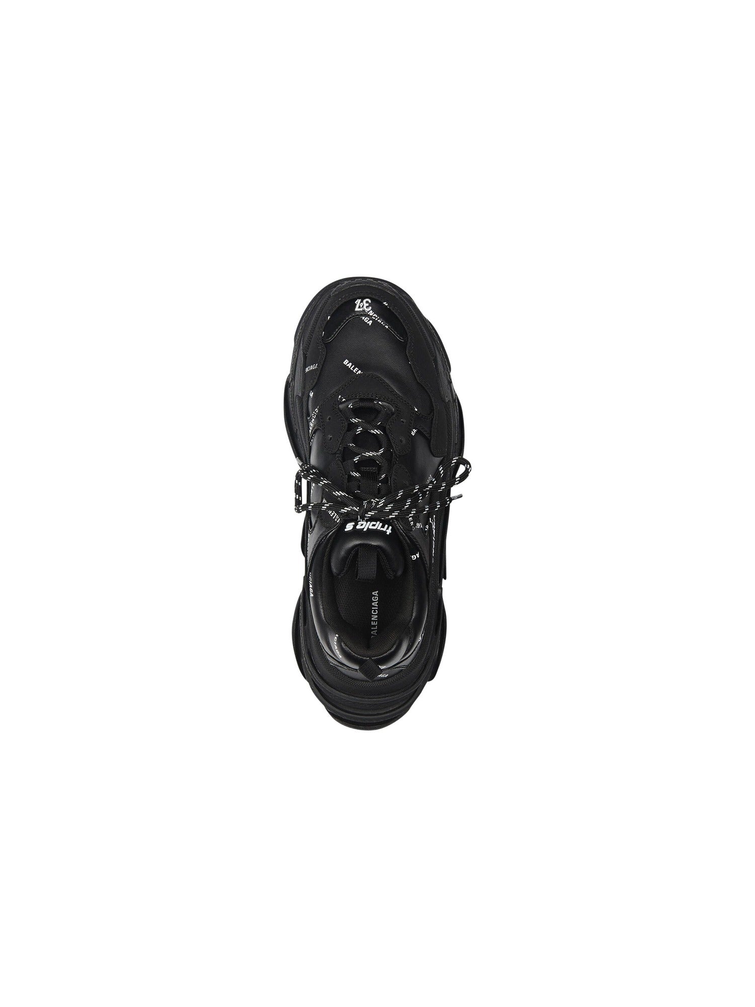 Triple S Allover Logo black Sneakers - Black
