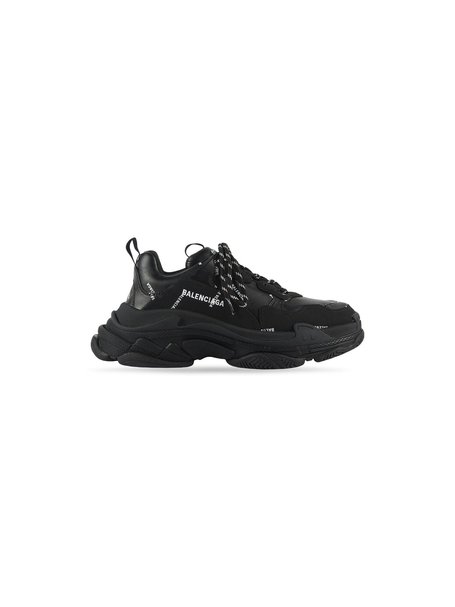 Triple S Allover Logo black Sneakers - Black