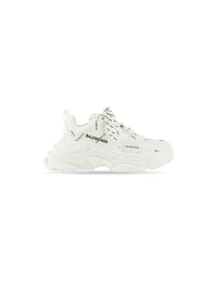 Triple S Allover Logo white & black Sneakers - White & Black