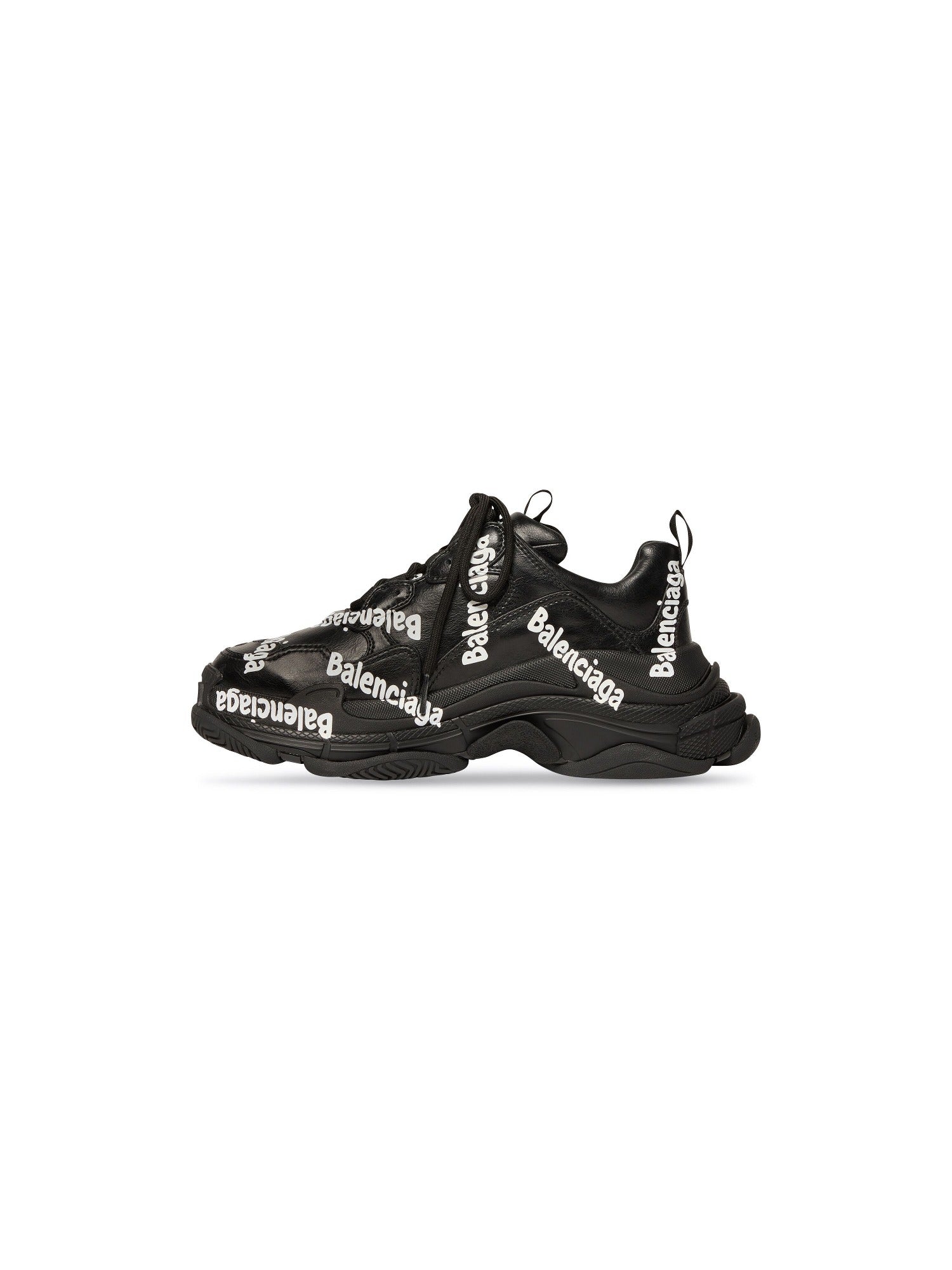 Triple S Logotype black Sneakers - Black