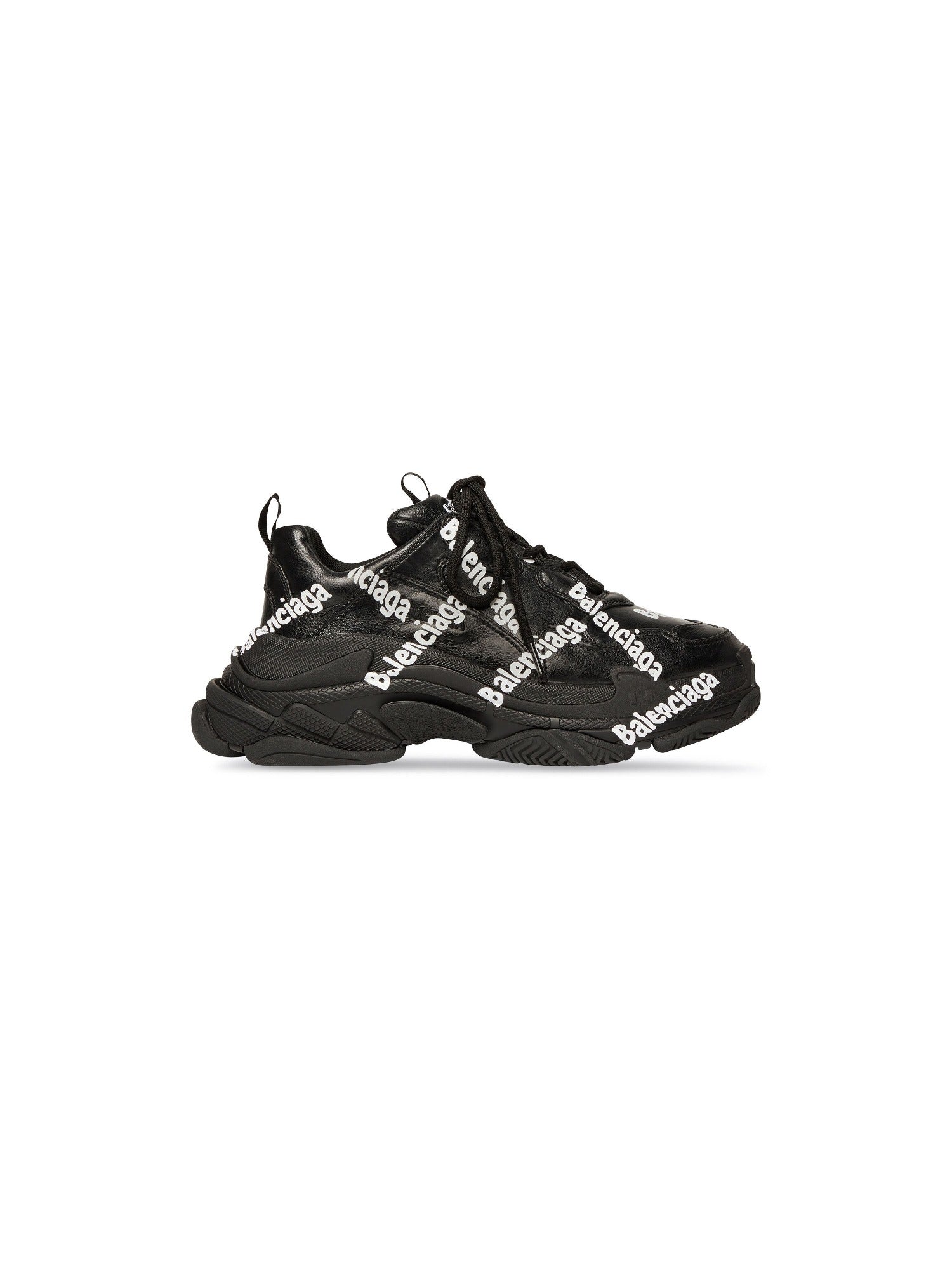 Triple S Logotype black Sneakers - Black