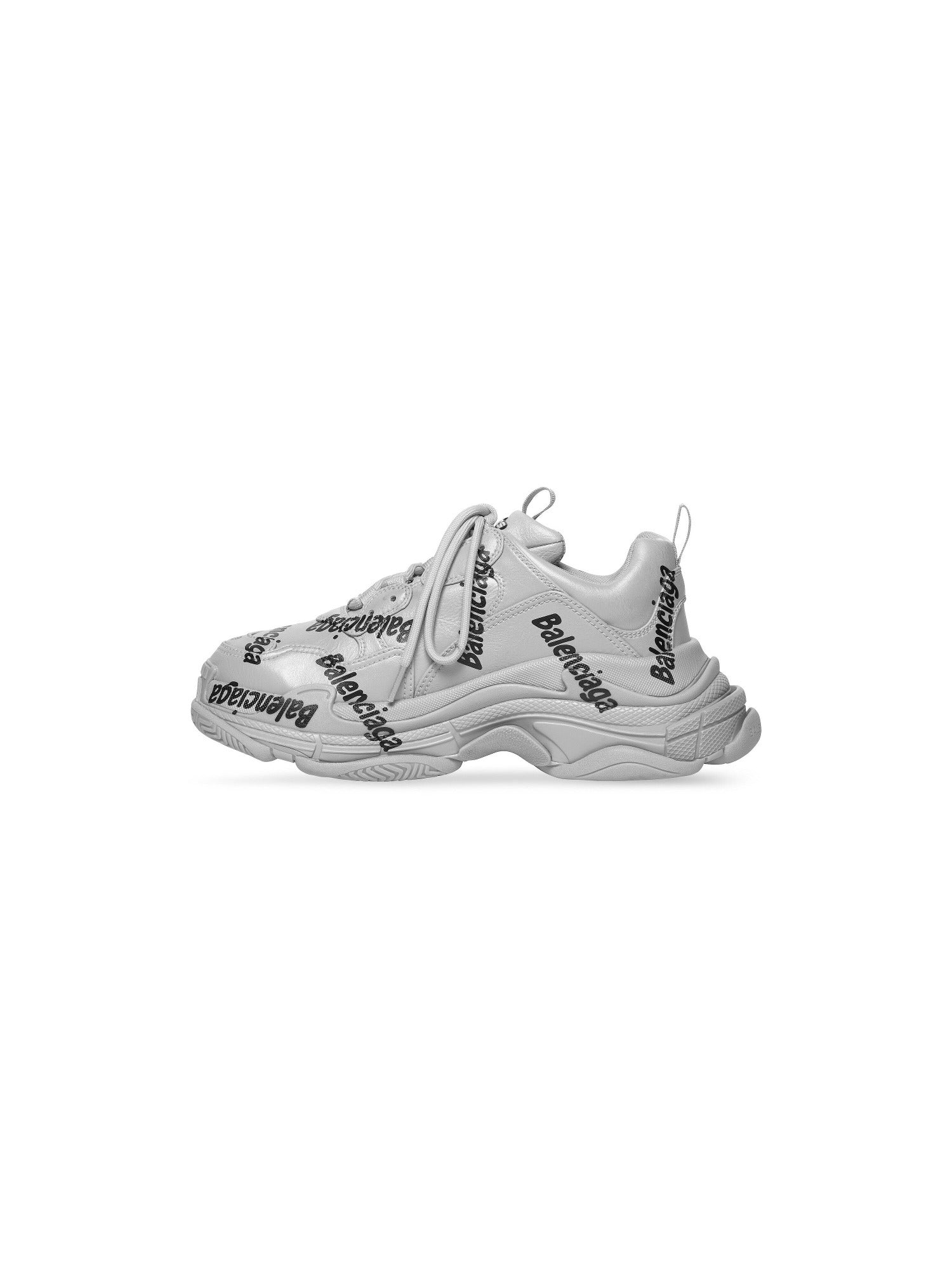 Triple S Logotype grey & black Sneakers - Grey & Black