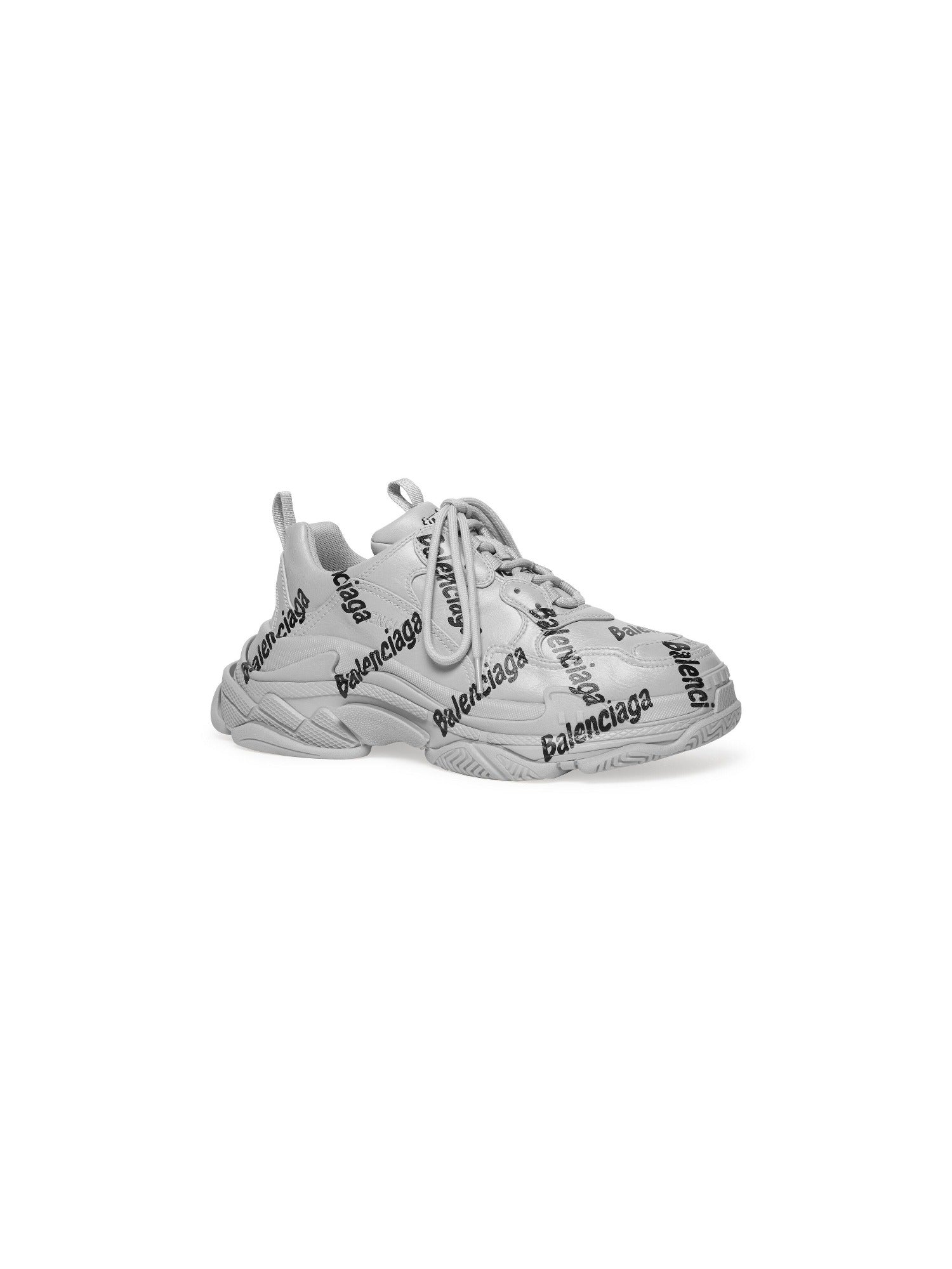 Triple S Logotype grey & black Sneakers - Grey & Black