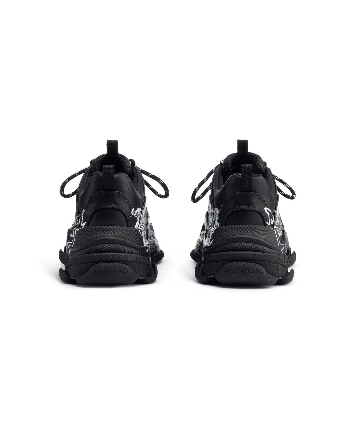 Triple S Sneakers DIY Metal - Black & White