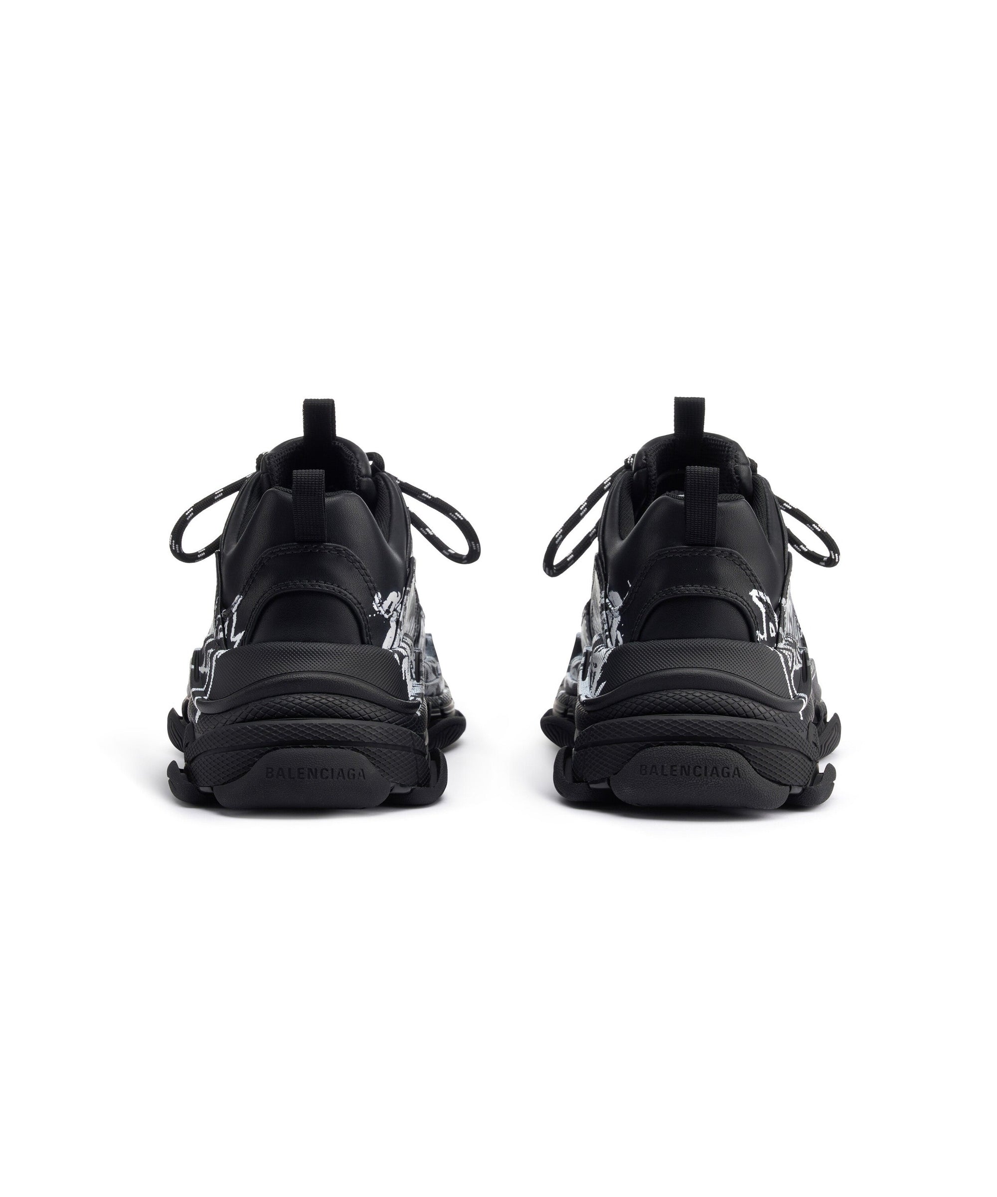 Triple S Sneakers DIY Metal - Black & White