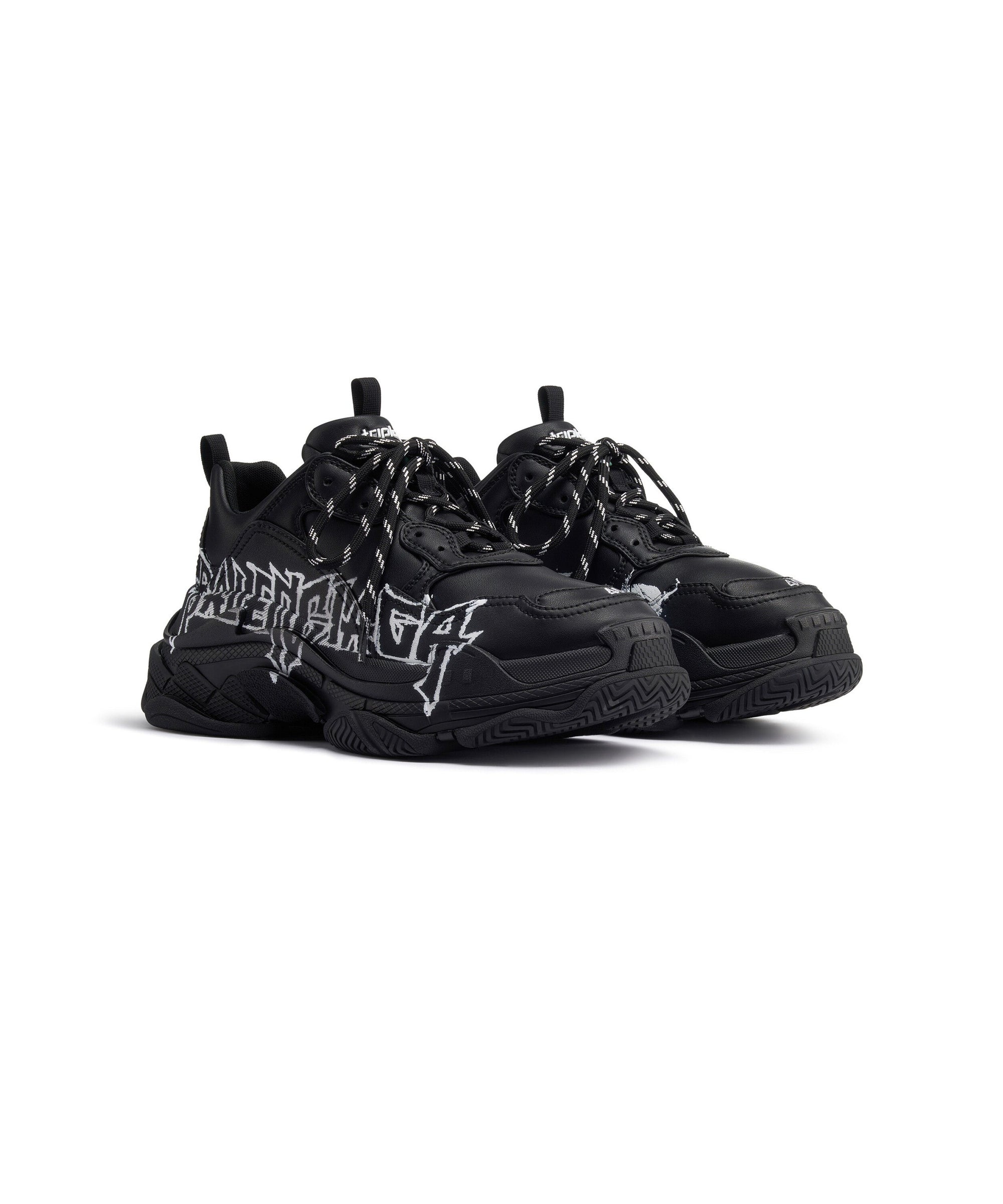 Triple S Sneakers DIY Metal - Black & White