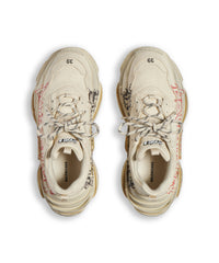 Triple S Sneakers DIY Metal - White & Red & Black