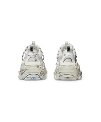 Triple S Sketch Sneakers - White & Black & Blue