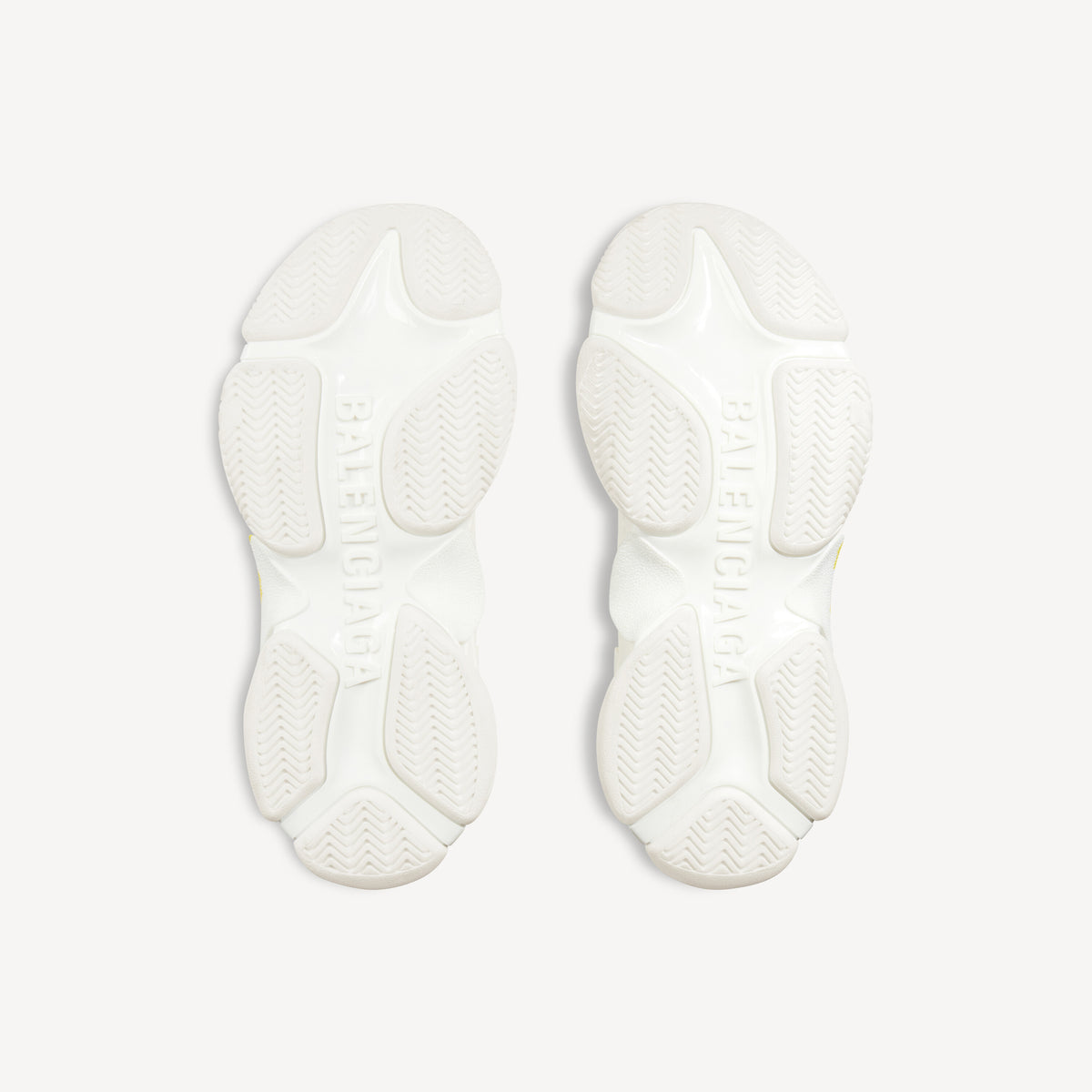 Triple S Tape Type Sneakers - White & Yellow