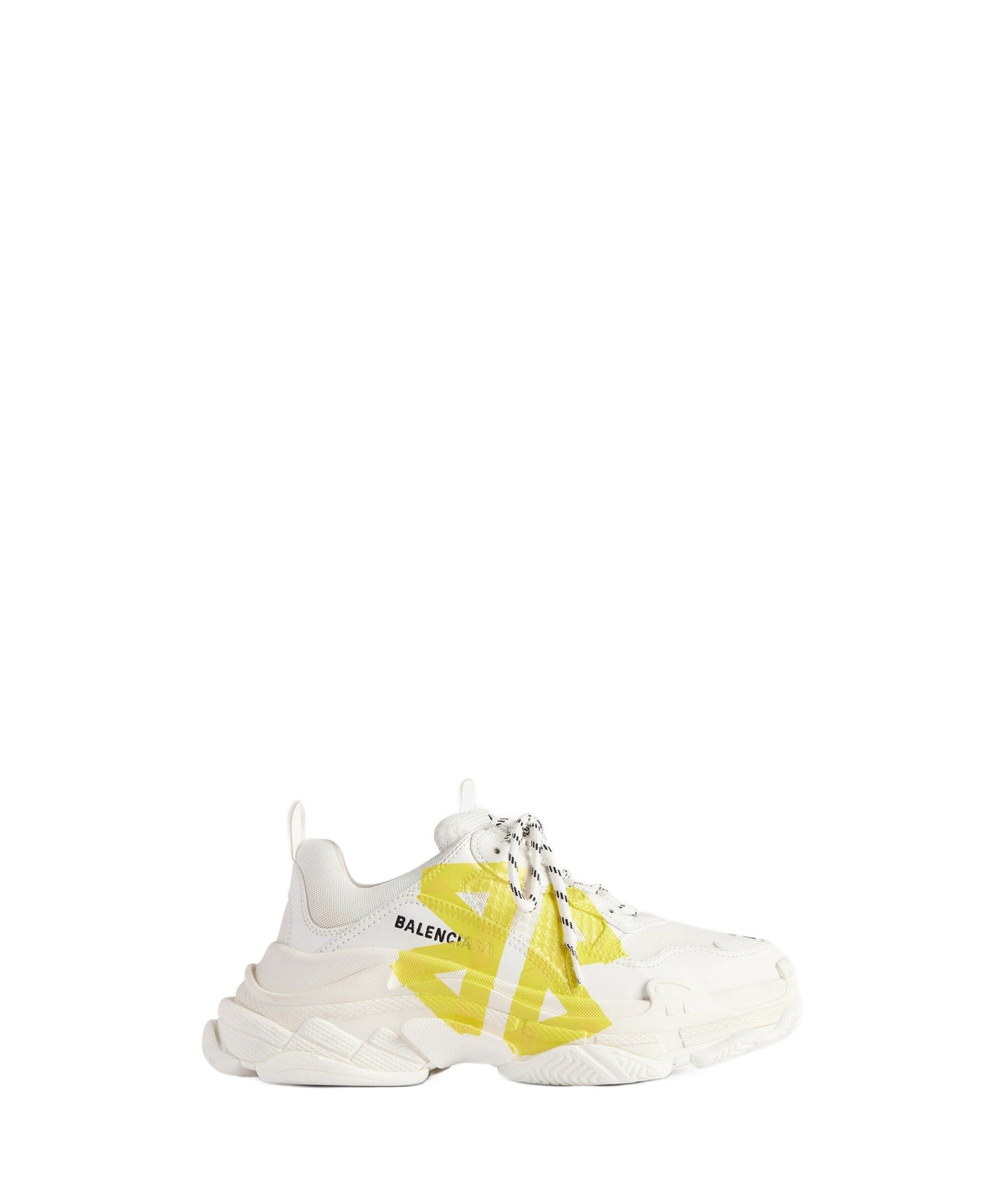 Triple S Tape Type Sneakers - White & Yellow