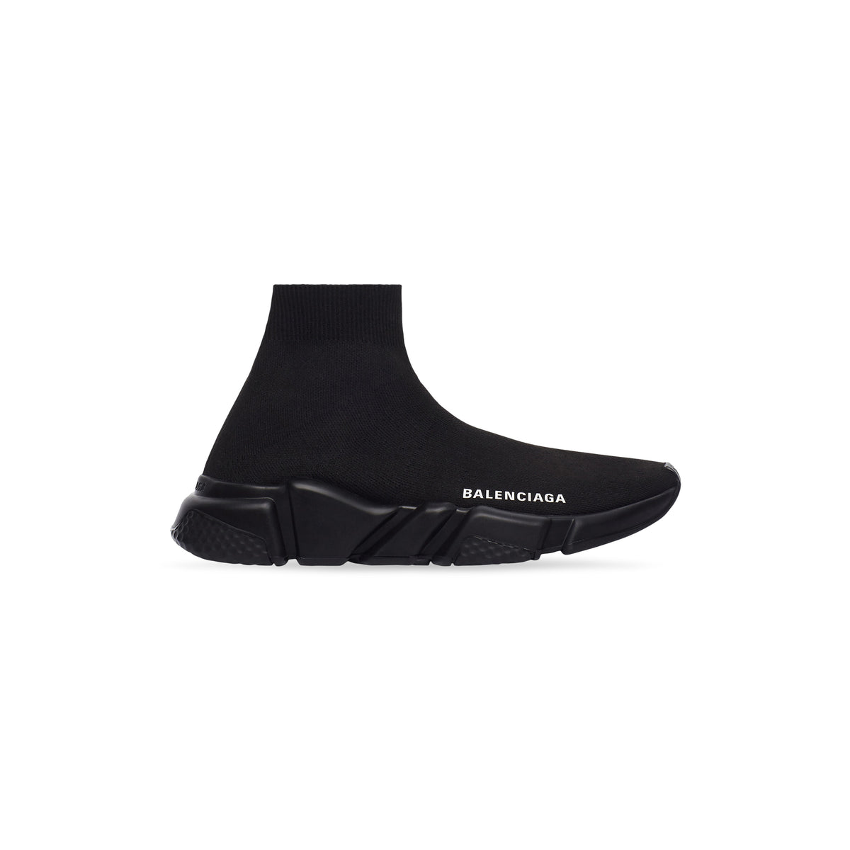 Speed Recycled Knit Sneakers - Black