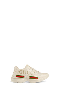 Rhyton Gucci logo ivory Sneakers - Ivory